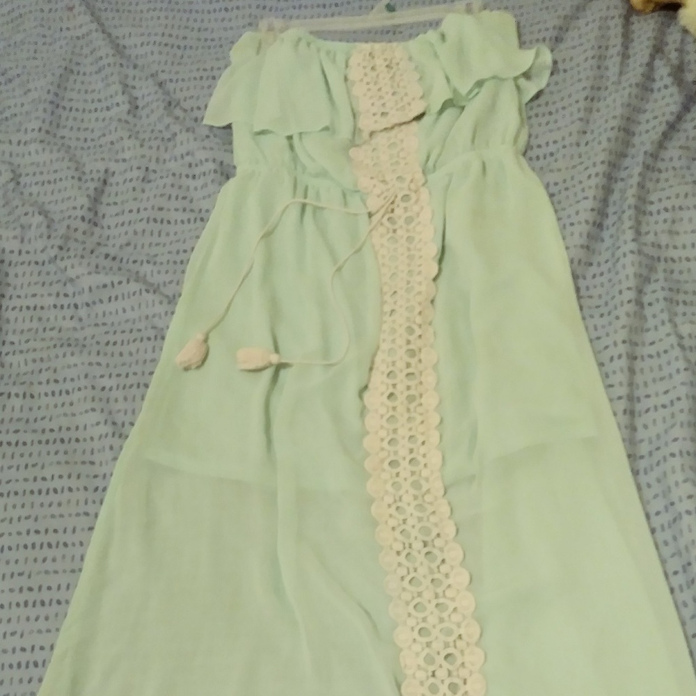 Light Teal long dress